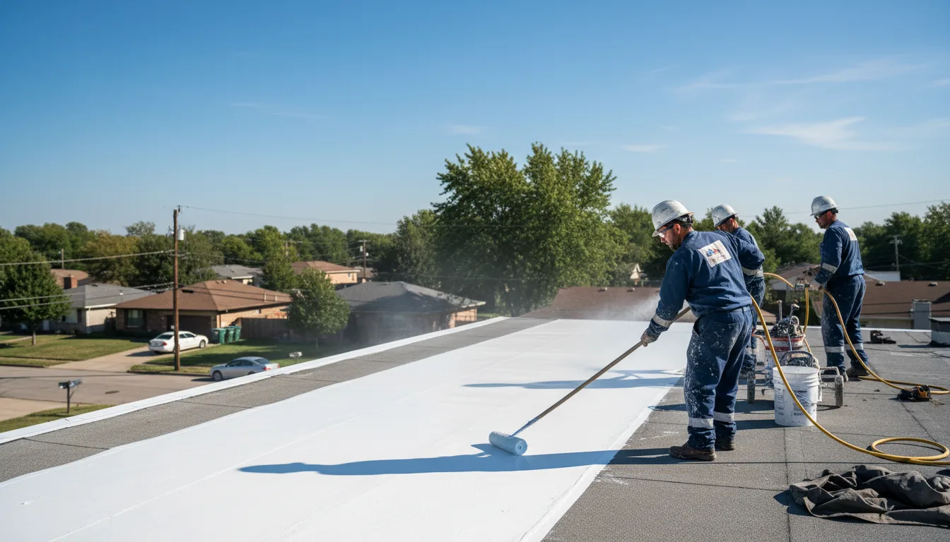 Commercial roof coating in Merlin, OR near me